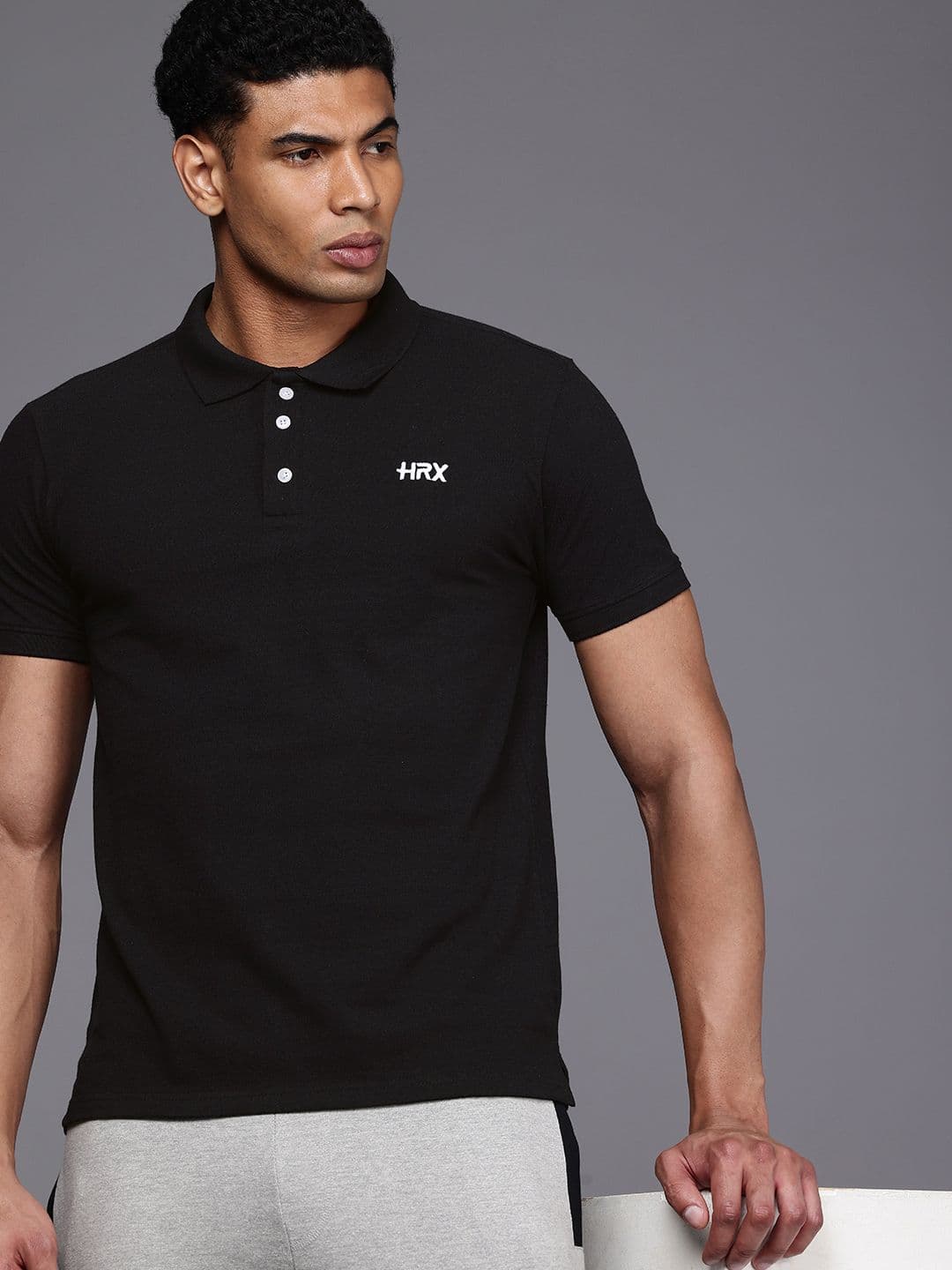 HRX by Hrithik Roshan Men Lifestyle Polo Collar T-shirt - view 1