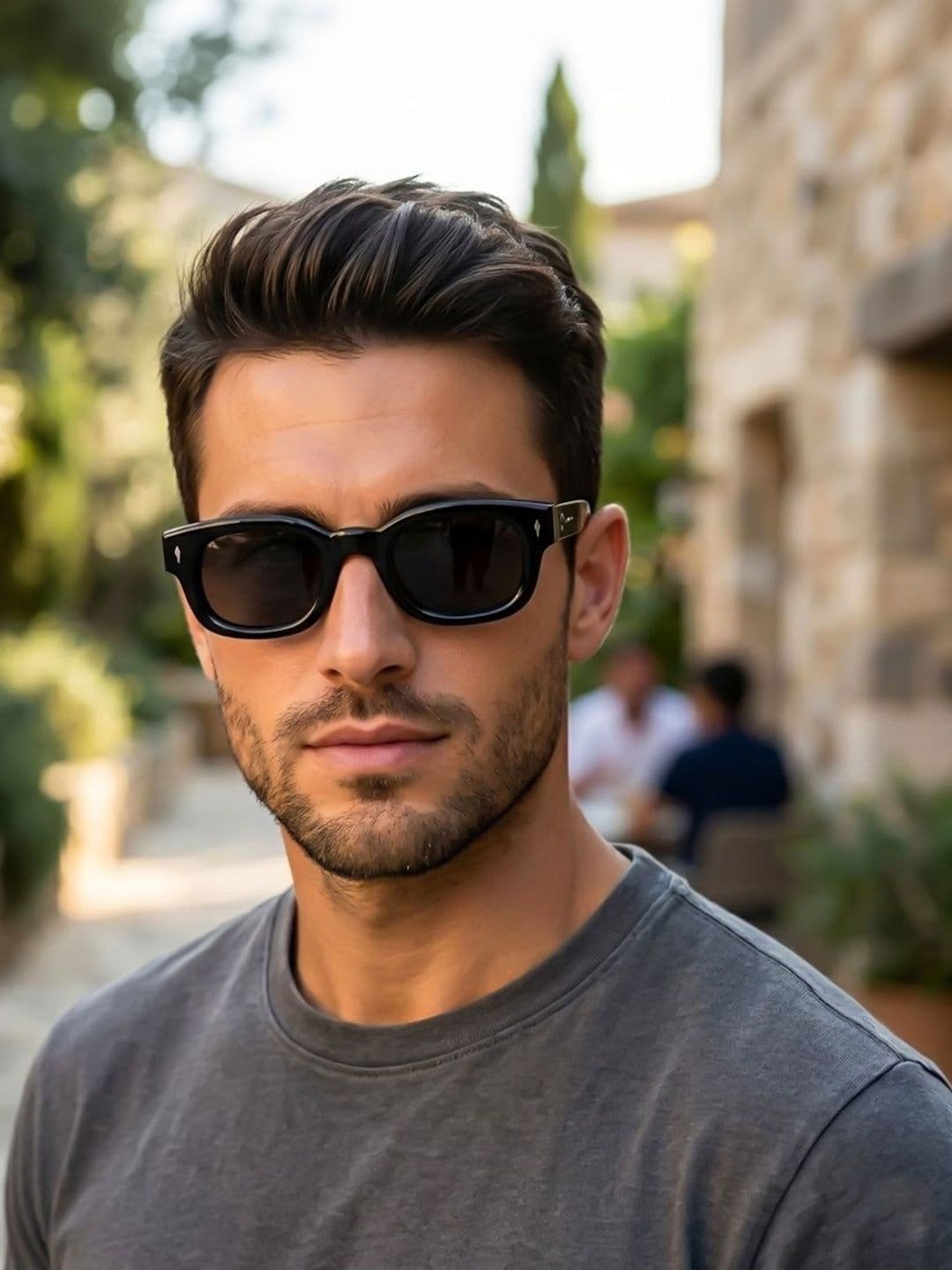 HRX by Hrithik Roshan Unisex Black Lens & Black Square Sunglasses with UV Protected Lens - view 1