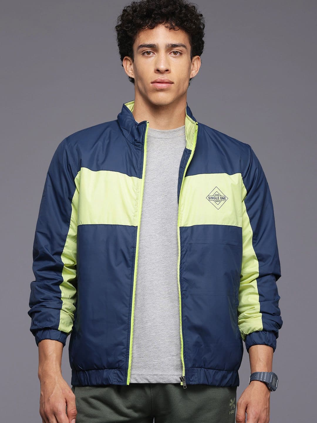 HRX by Hrithik Roshan Men Colourblocked Sporty Jacket - view 1