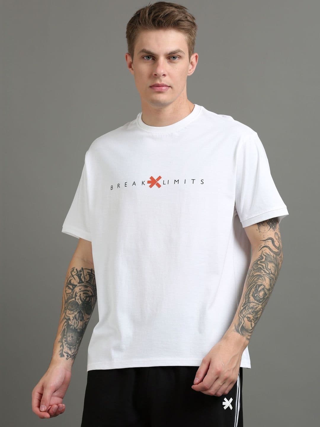 HRX by Hrithik Roshan Mens Pure Cotton Lifestyle Relaxed T-shirt - view 1
