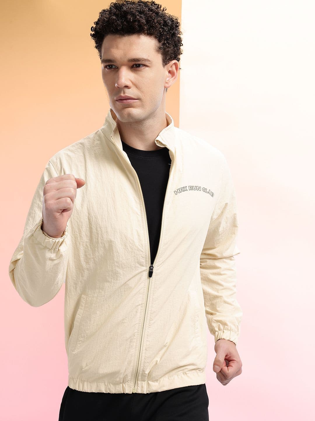 HRX by Hrithik Roshan Men Typography Detail Running Jacket - view 1