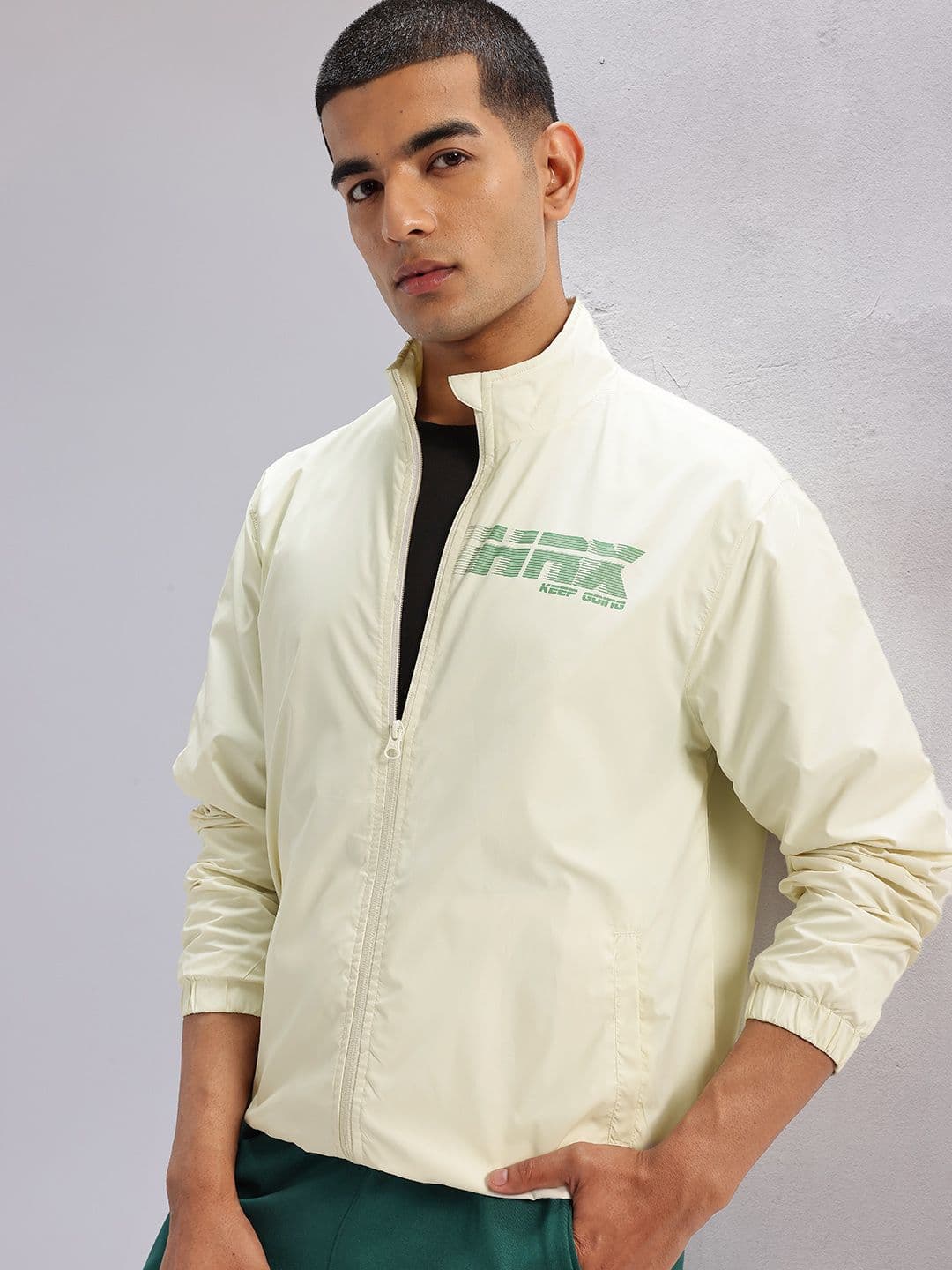 HRX by Hrithik Roshan Brand Logo Print Lifestyle Jacket - view 1