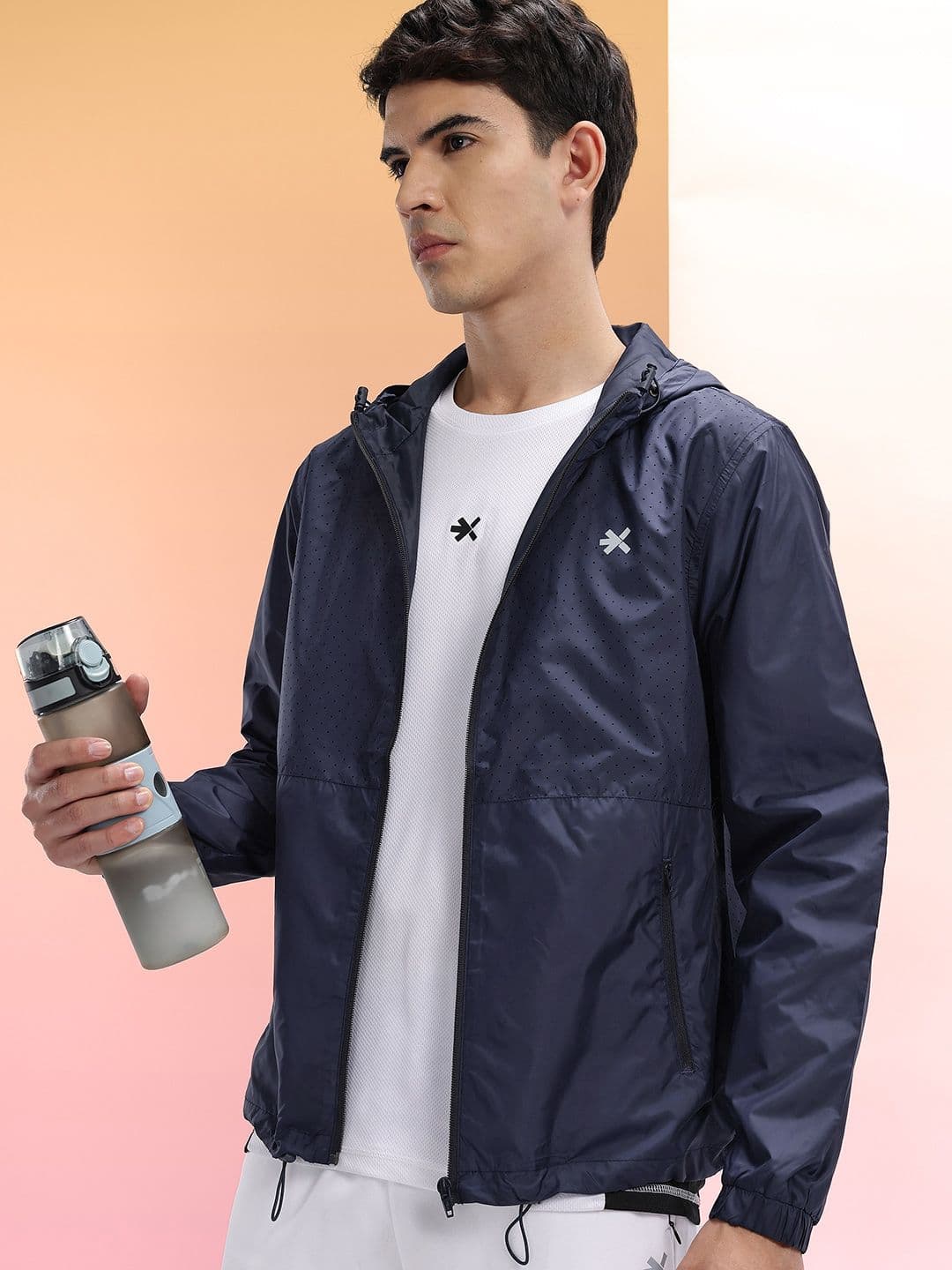 HRX by Hrithik Roshan Reflective Logo Running Jacket - view 1