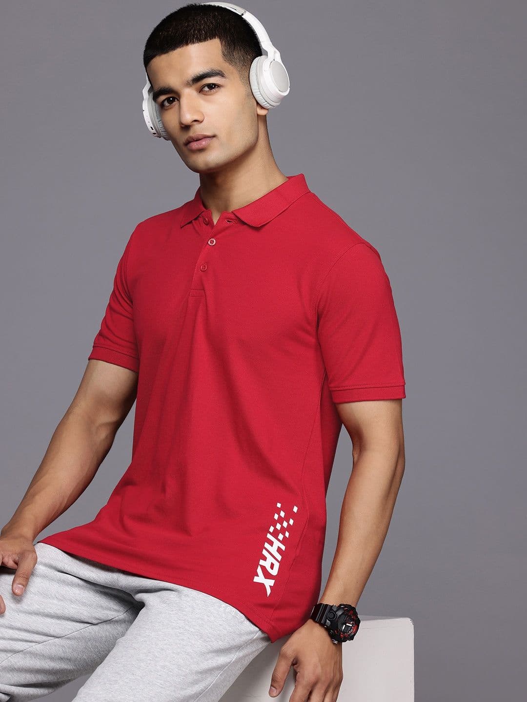 HRX by Hrithik Roshan Men Polo Collar T-shirt - view 1