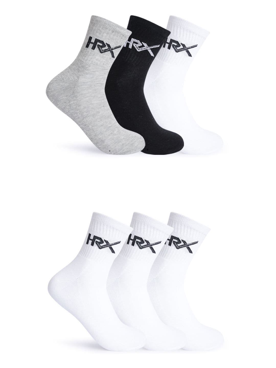 HRX by Hrithik Roshan Unisex Pack Of 6 Ankle-Length Socks - view 1