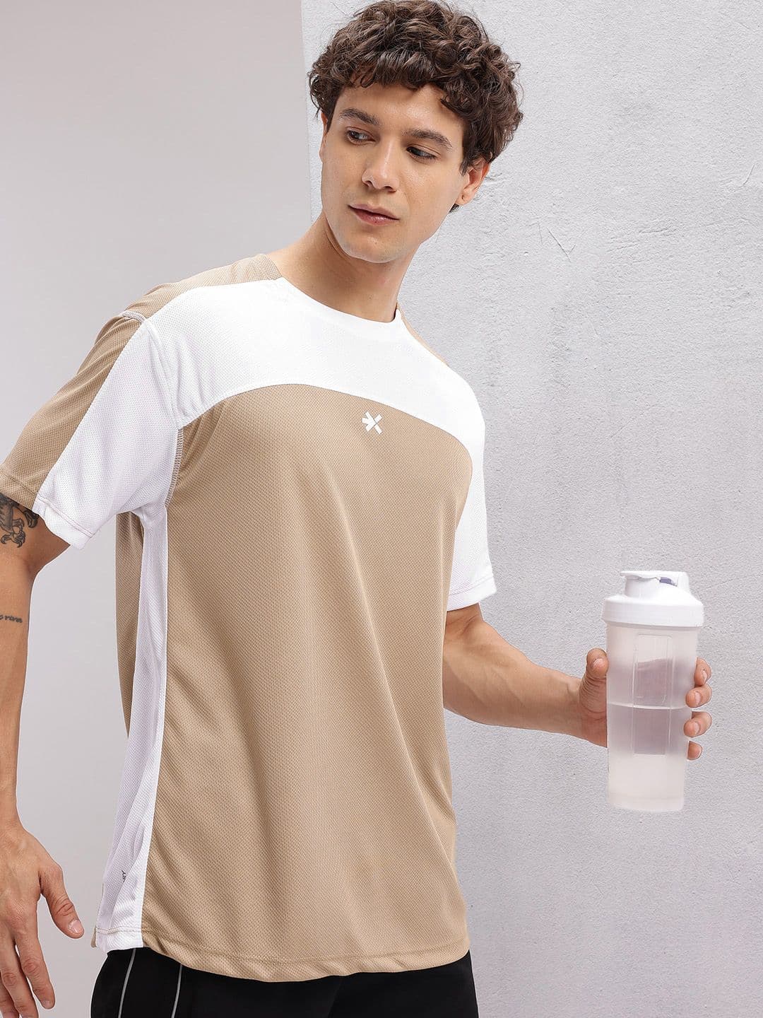 HRX by Hrithik Roshan Drop-Shoulder Sleeves Rapid-Dry Running T-shirt - view 1