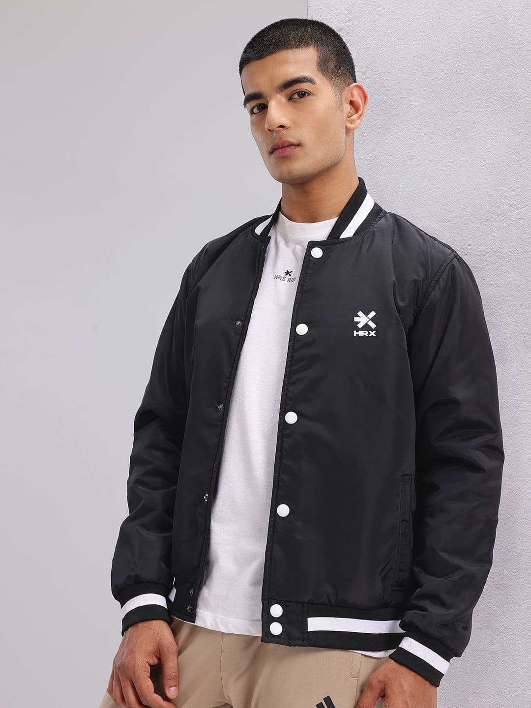 HRX by Hrithik Roshan Stand Collar Padded Bomber Jacket - view 1