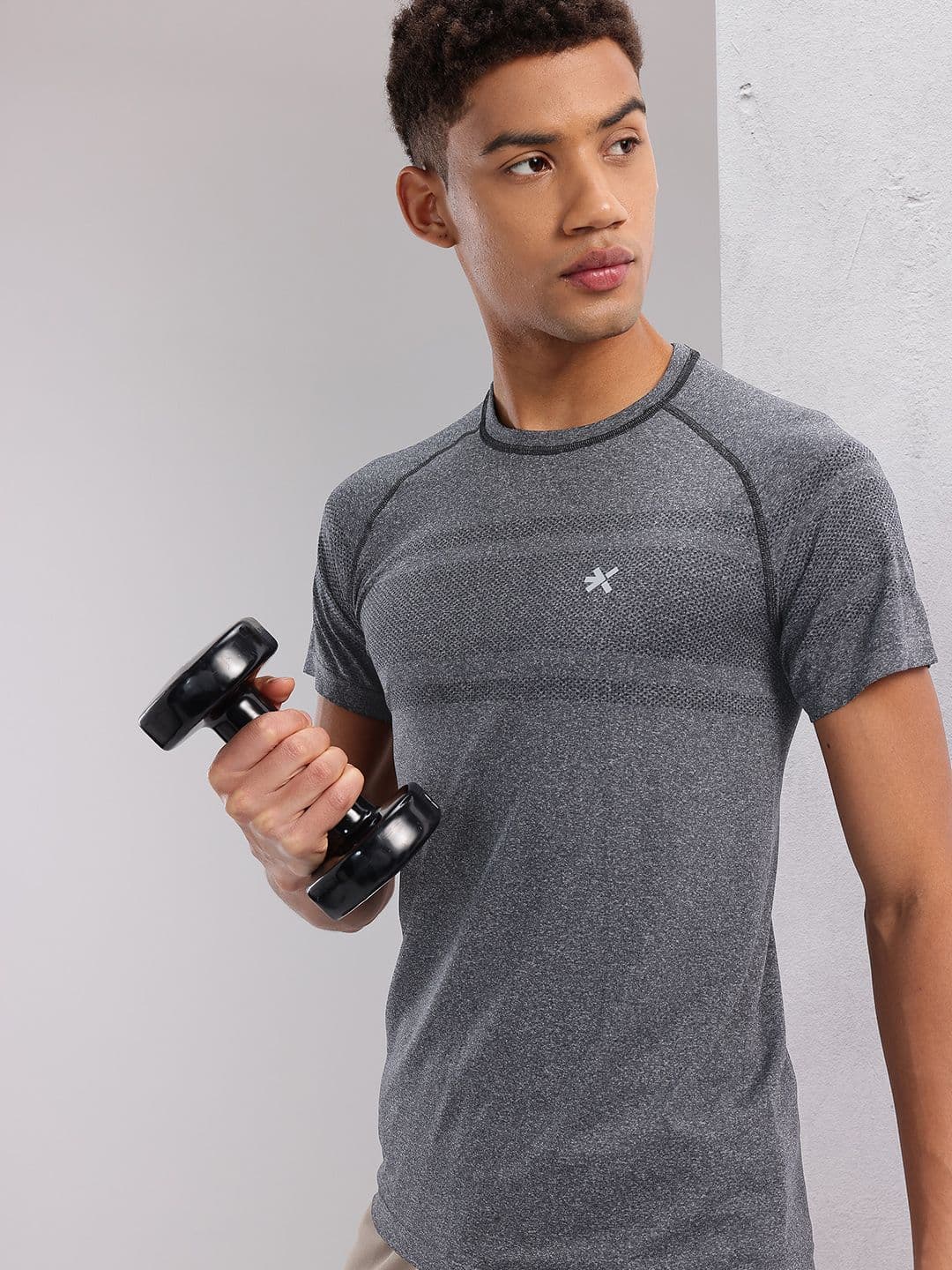 HRX by Hrithik Roshan Men Self Design Rapid-Dry Running T-shirt - view 1