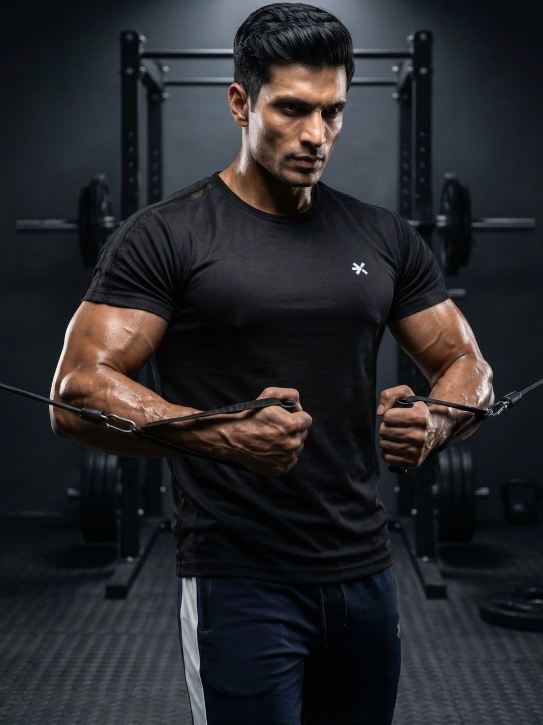 HRX by Hrithik Roshan Brand Logo Round Neck Regular Fit T-shirt - view 1