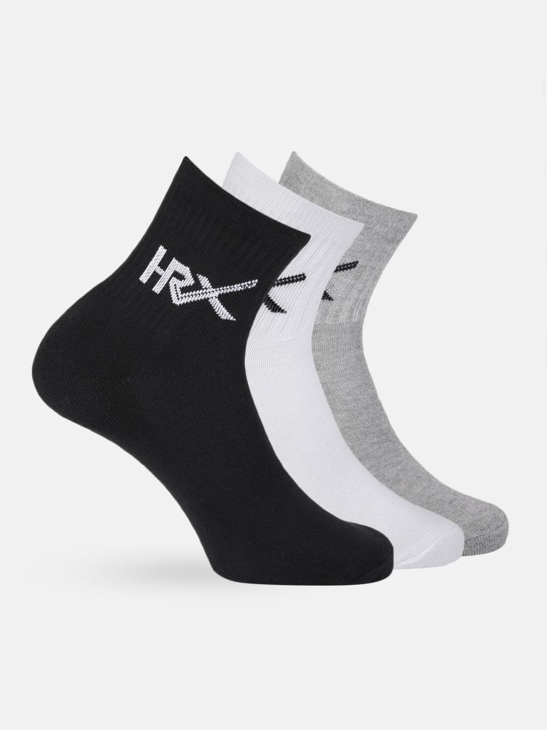 HRX by Hrithik Roshan Men Quarter length Pack of 3 Terry Socks - view 1