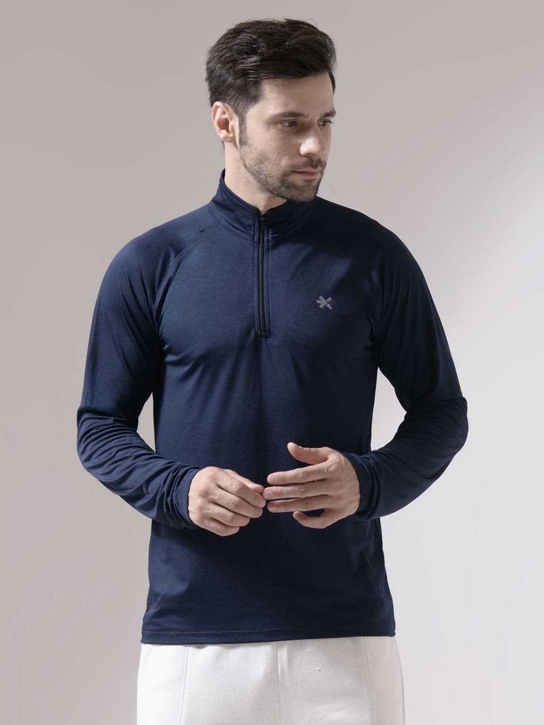 HRX by Hrithik Roshan Men Solid High Neck T-shirt - view 1