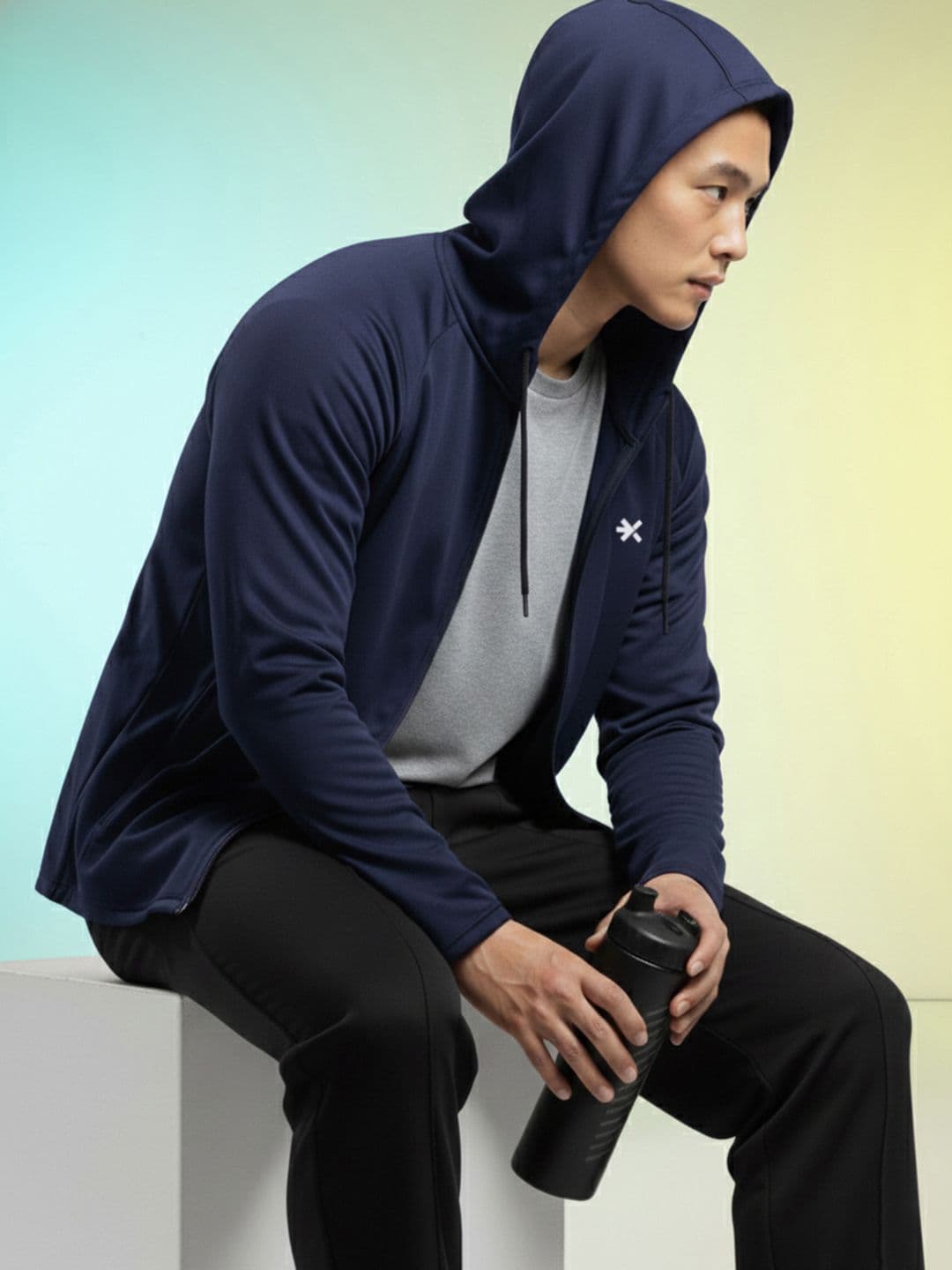 HRX by Hrithik Roshan Hooded Training Sweatshirt - view 1