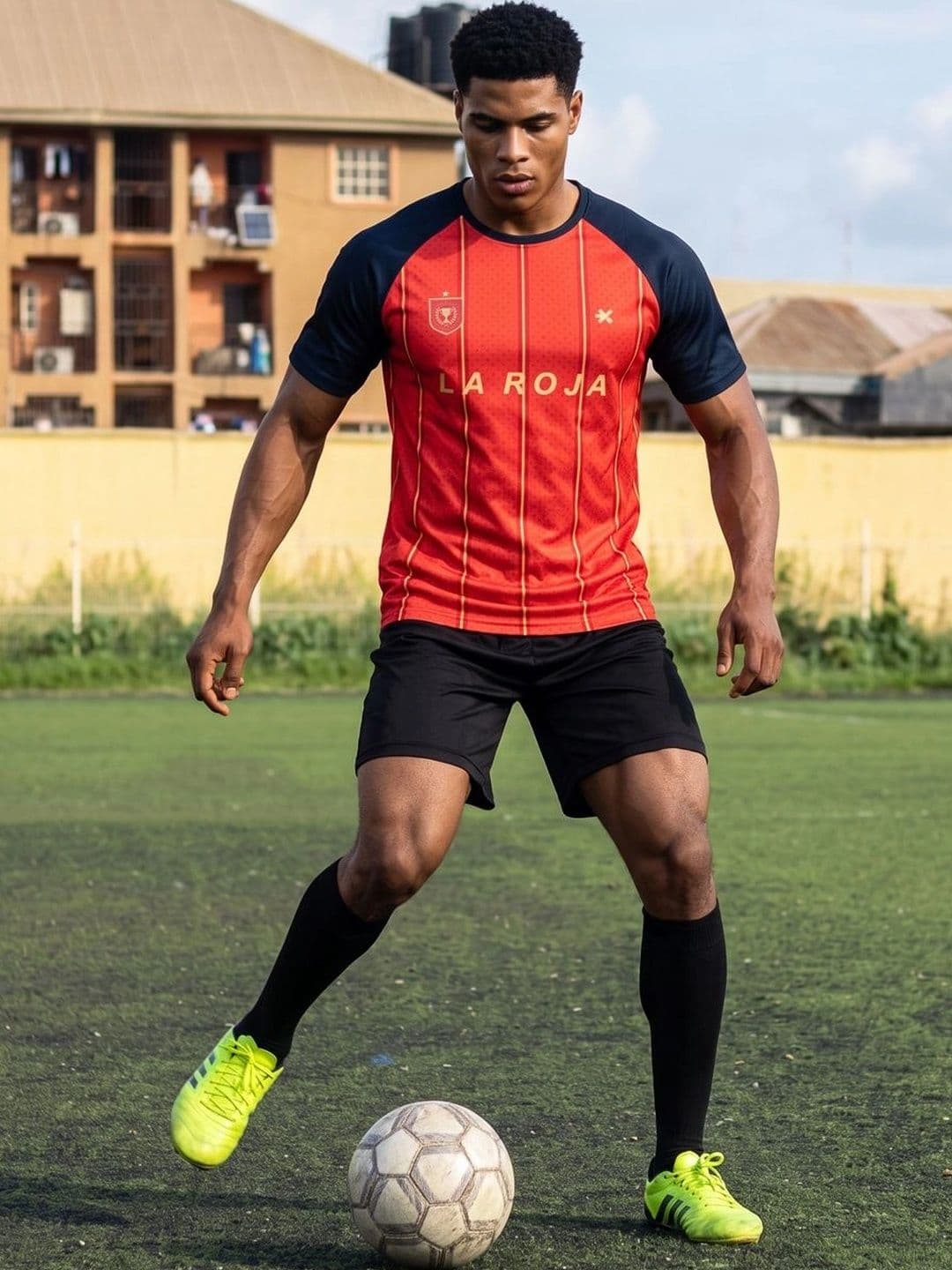 HRX by Hrithik Roshan Men Printed Football T-shirt - view 1