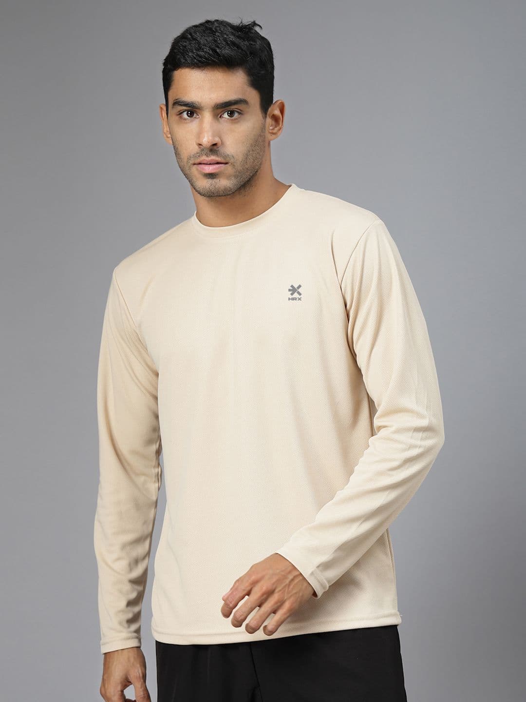 HRX by Hrithik Roshan Men Solid Round Neck T-shirt - view 1