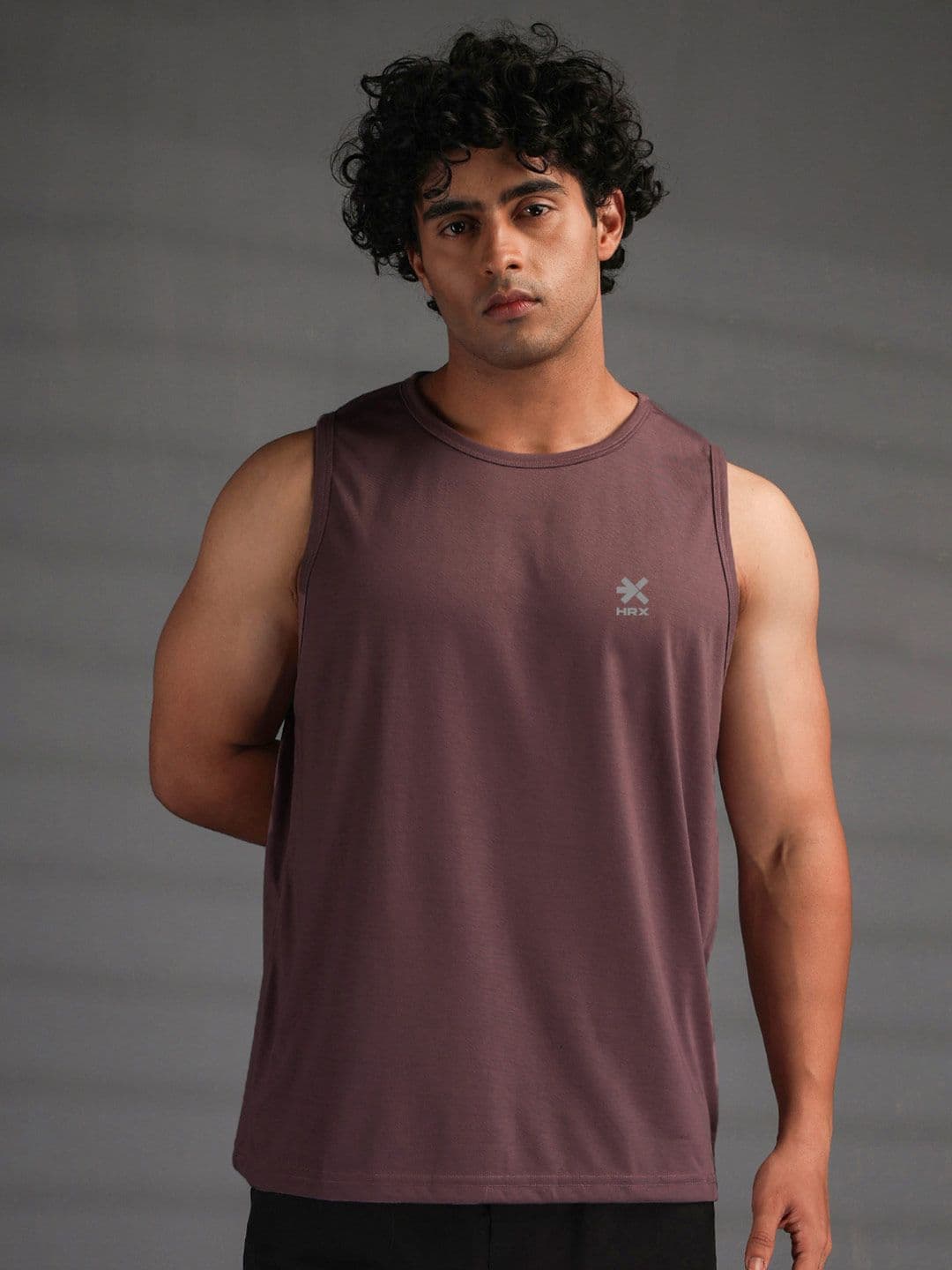 HRX by Hrithik Roshan Men Brand Logo Gym Vest - view 1