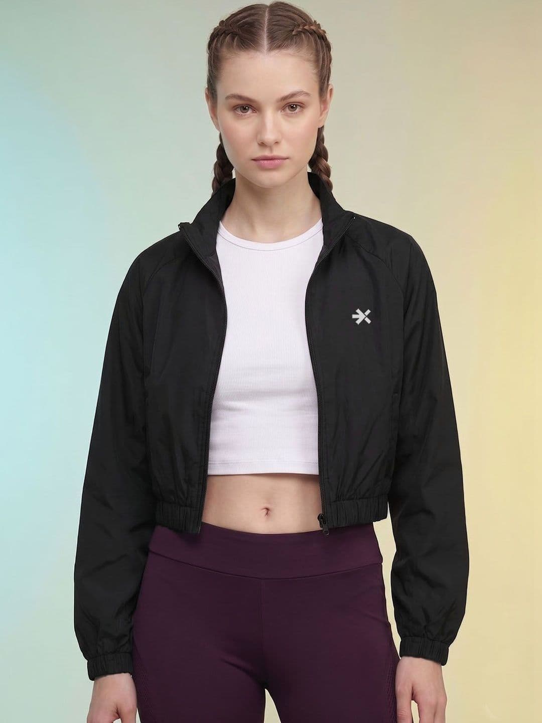 HRX by Hrithik Roshan Women Brand Logo Lightweight Crop Training or Gym Sporty Jacket - view 1