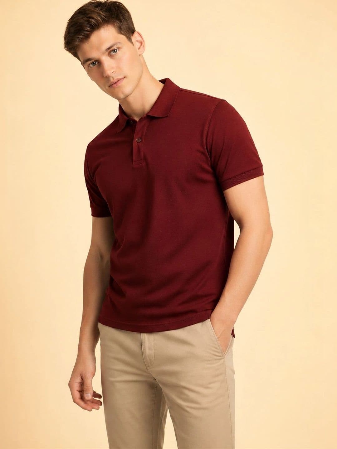 TEEFOX Men Polo Collar T-shirt - view 1