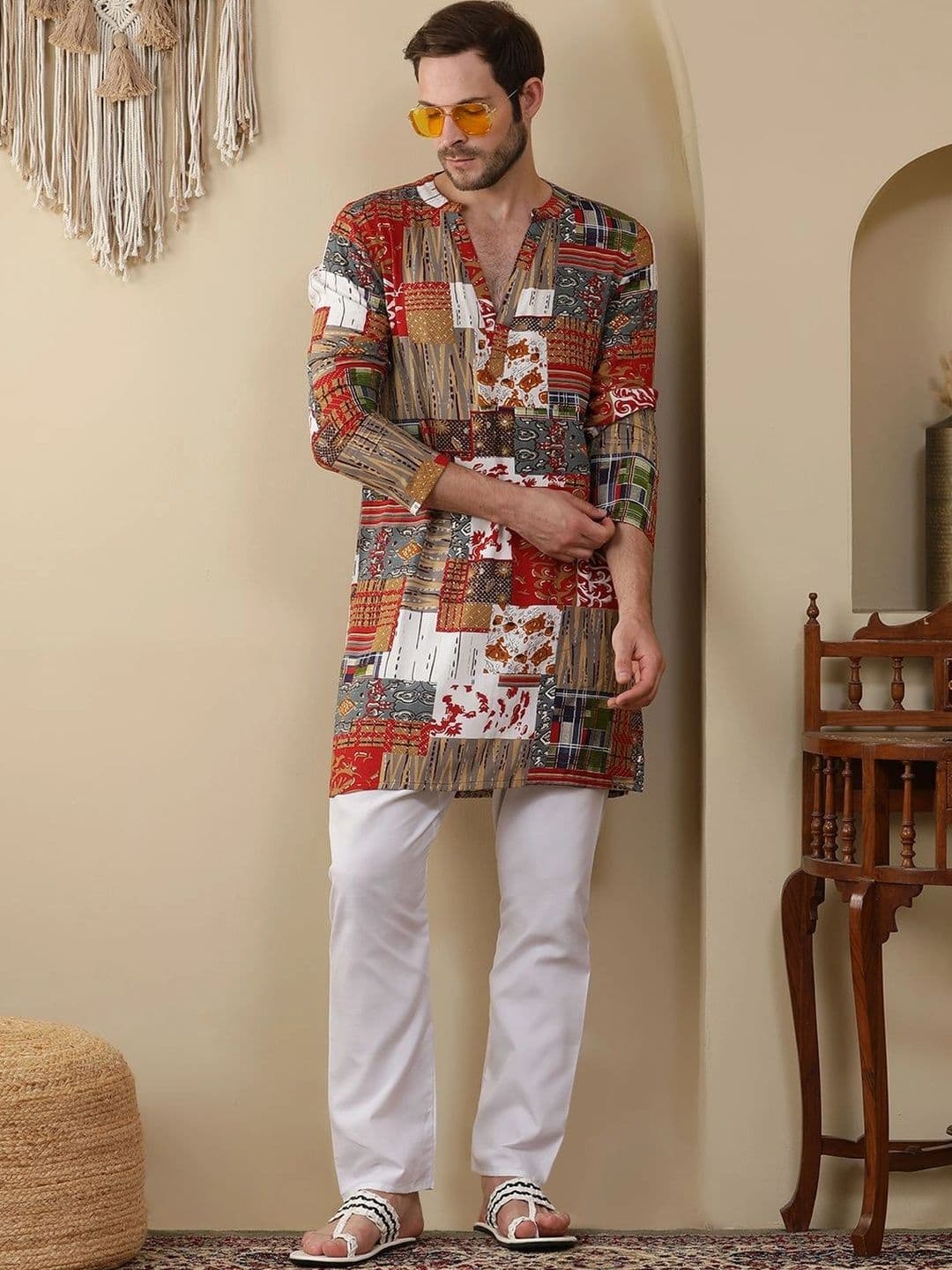 Anouk Men Printed Kurta - view 1