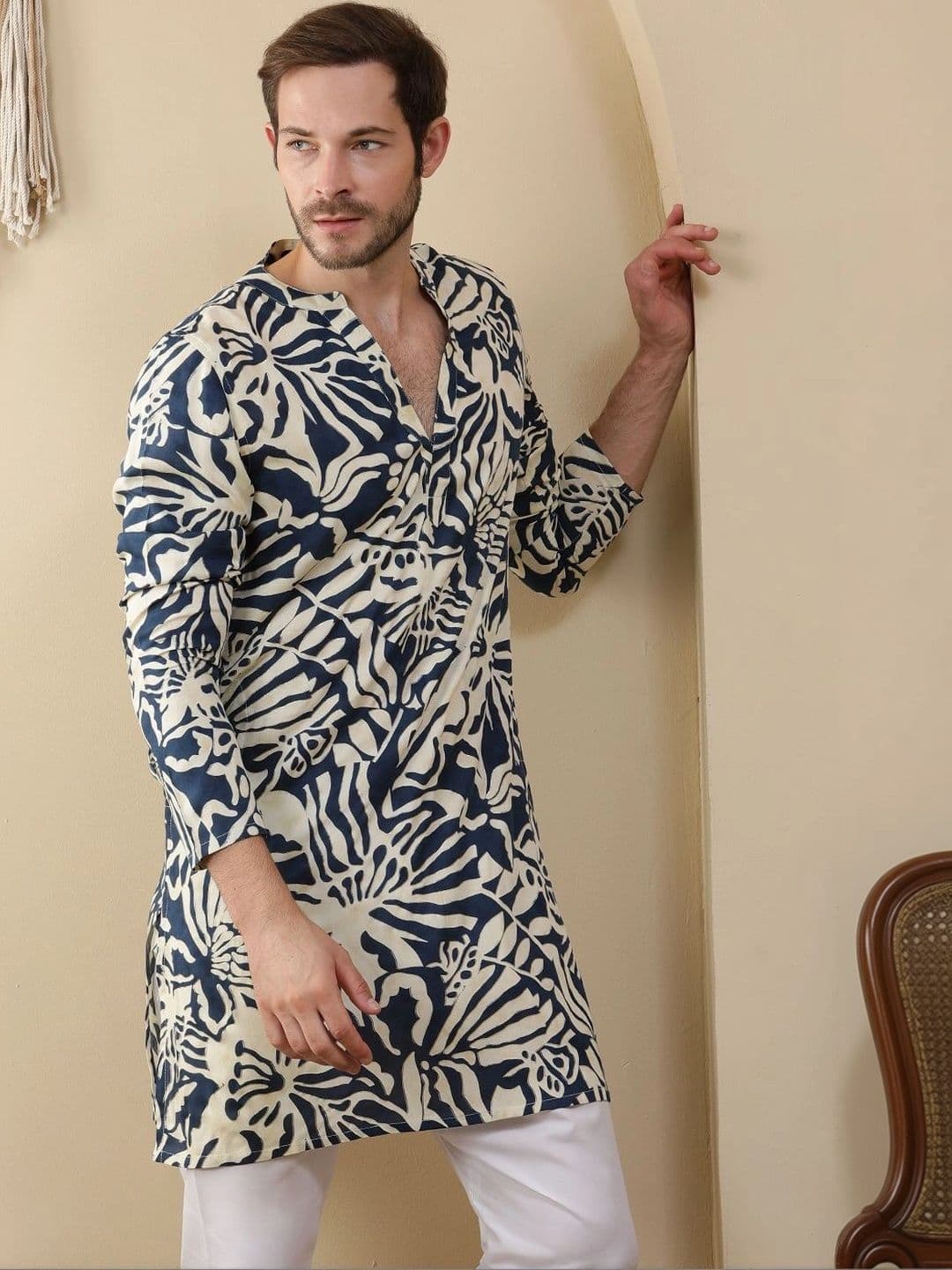 Anouk Men Printed Kurta - view 1