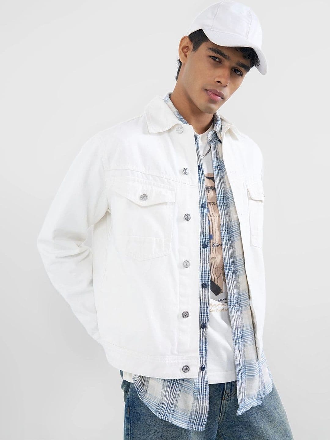 SF JEANS by Pantaloons Men Denim Jacket - view 1