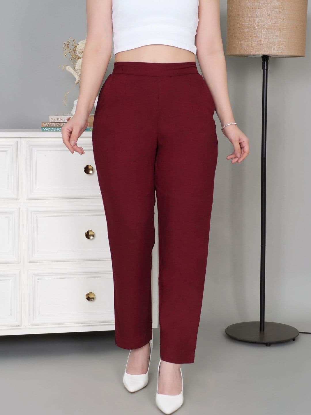 Mlada Women Relaxed High-Rise Trousers - view 1