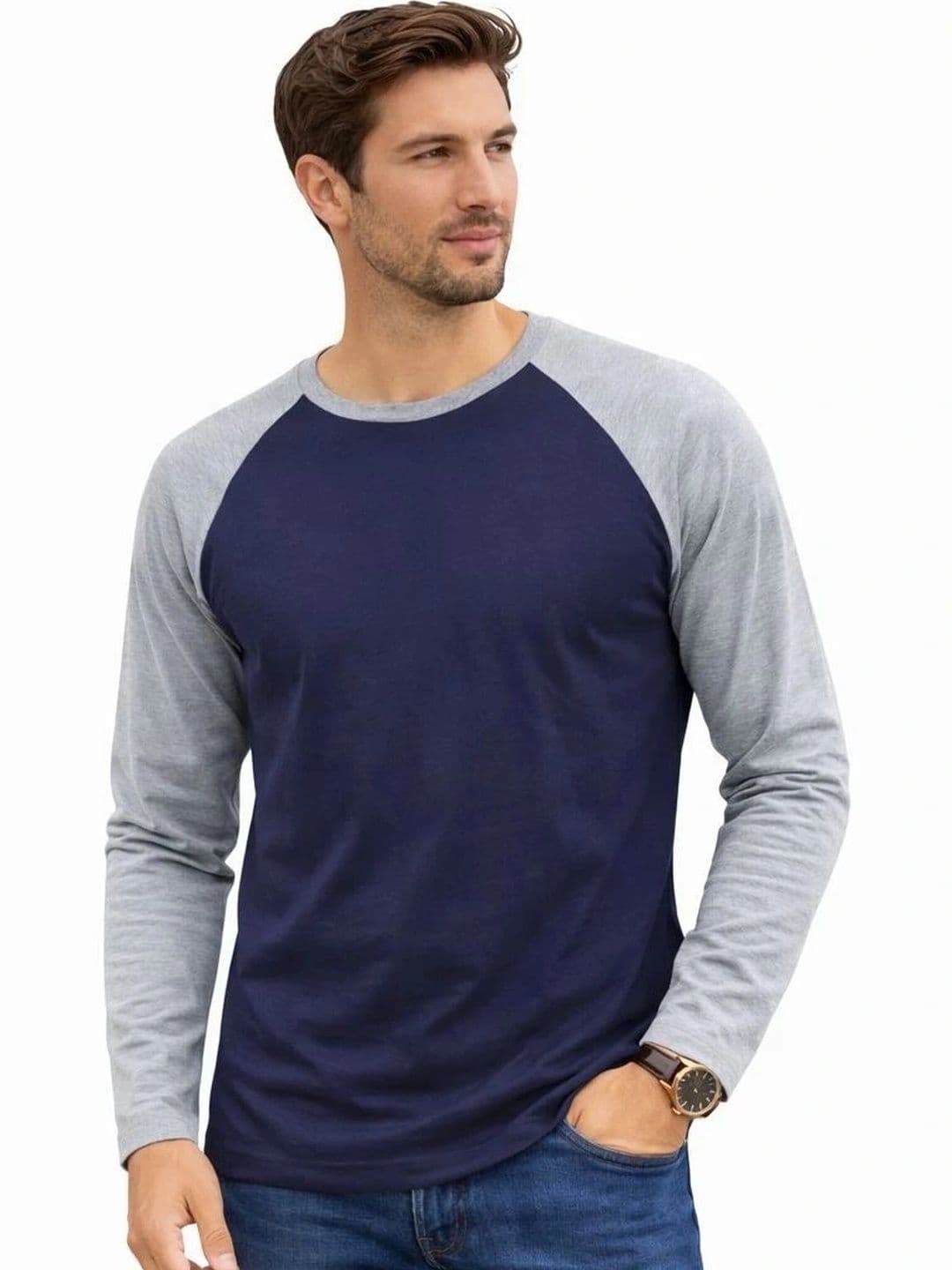 R Cube Men Colourblocked T-shirt - view 1