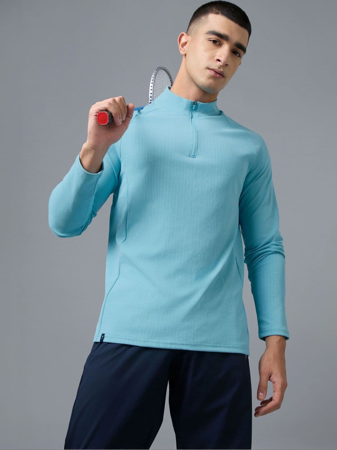 Technosport Men High Neck Pockets Slim Fit T-shirt - view 1
