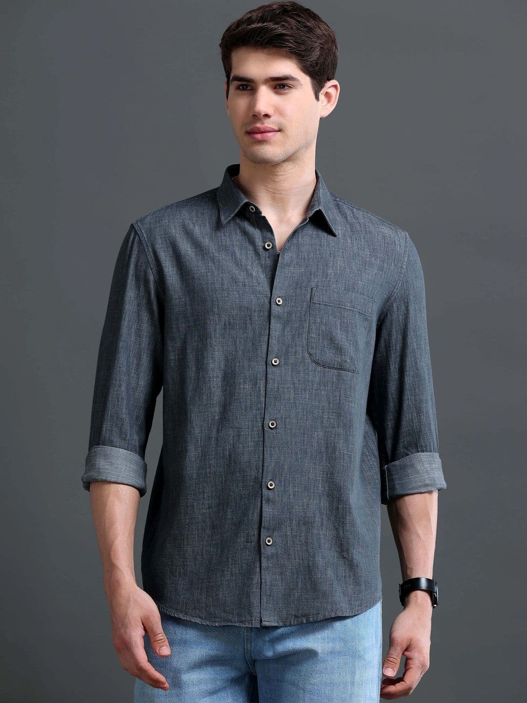 British Club Men Smart Slim Fit Casual Shirt - view 1