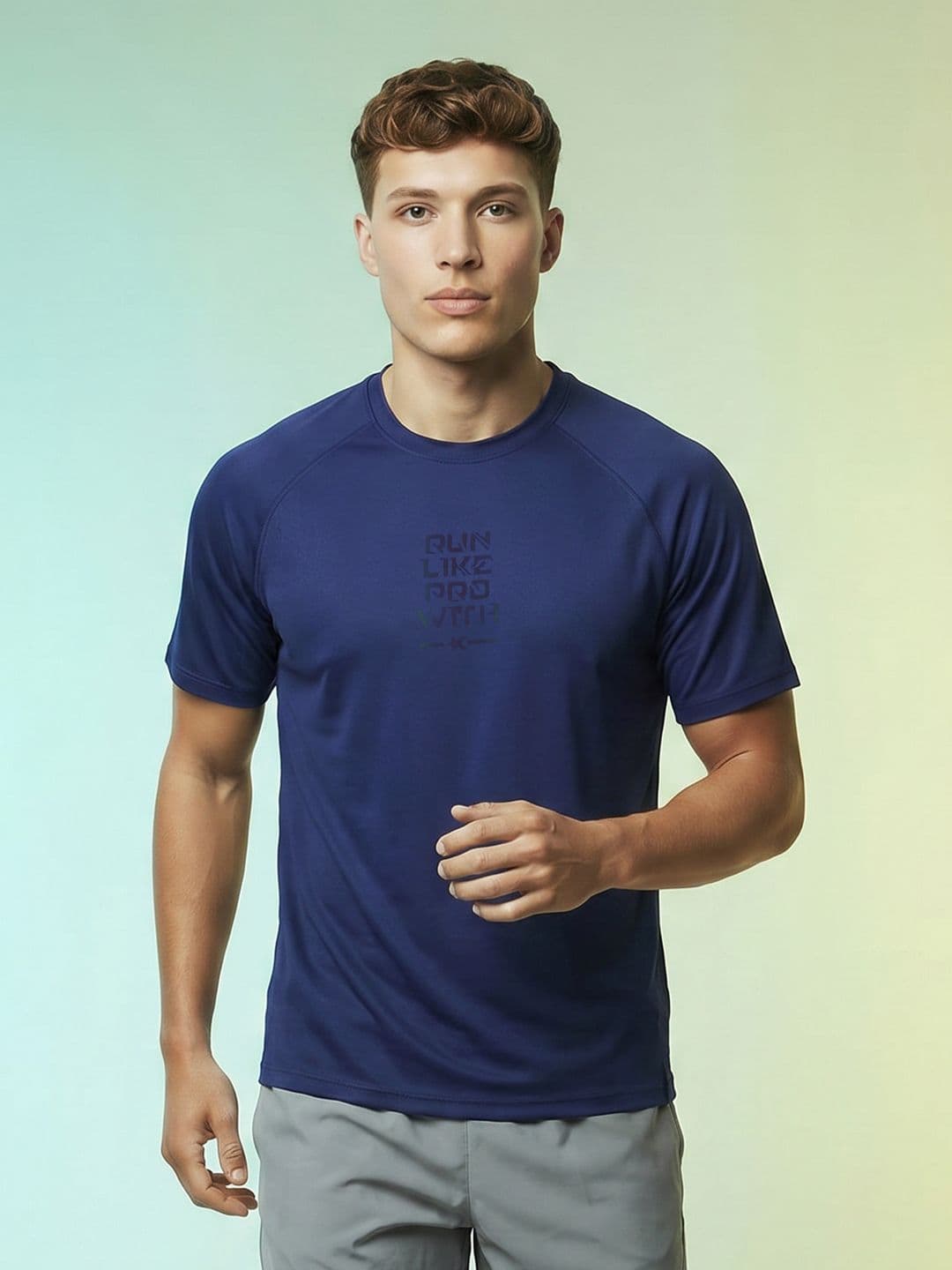 HRX by Hrithik Roshan Printed Rapid-Dry Running T-shirt - view 1