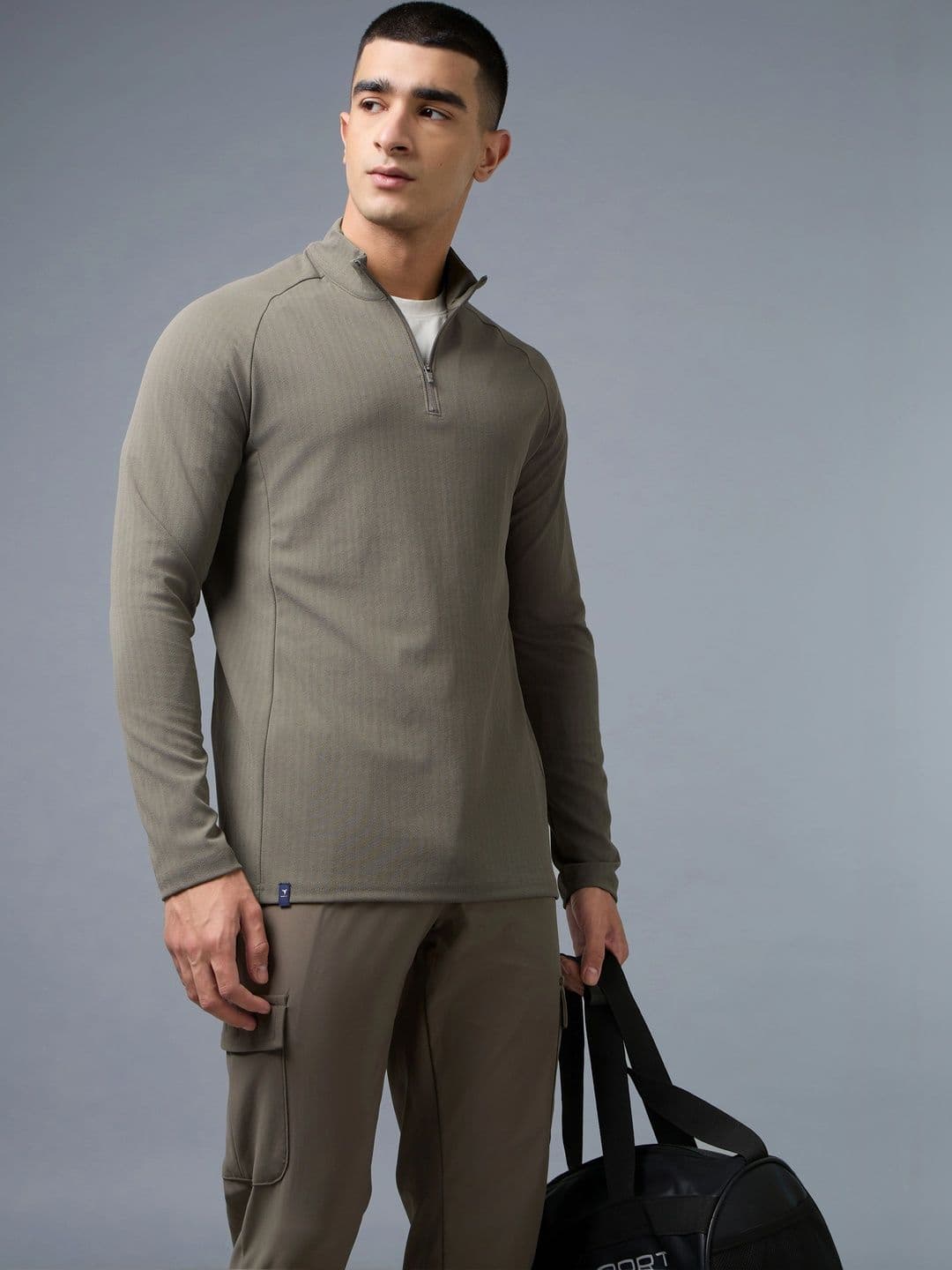 Technosport Men High Neck Slim Fit T-shirt - view 1
