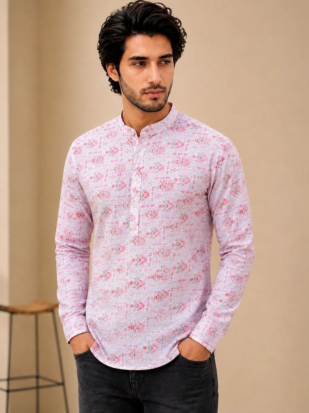 SZN Men Ethnic Motifs Printed Kurta - view 1
