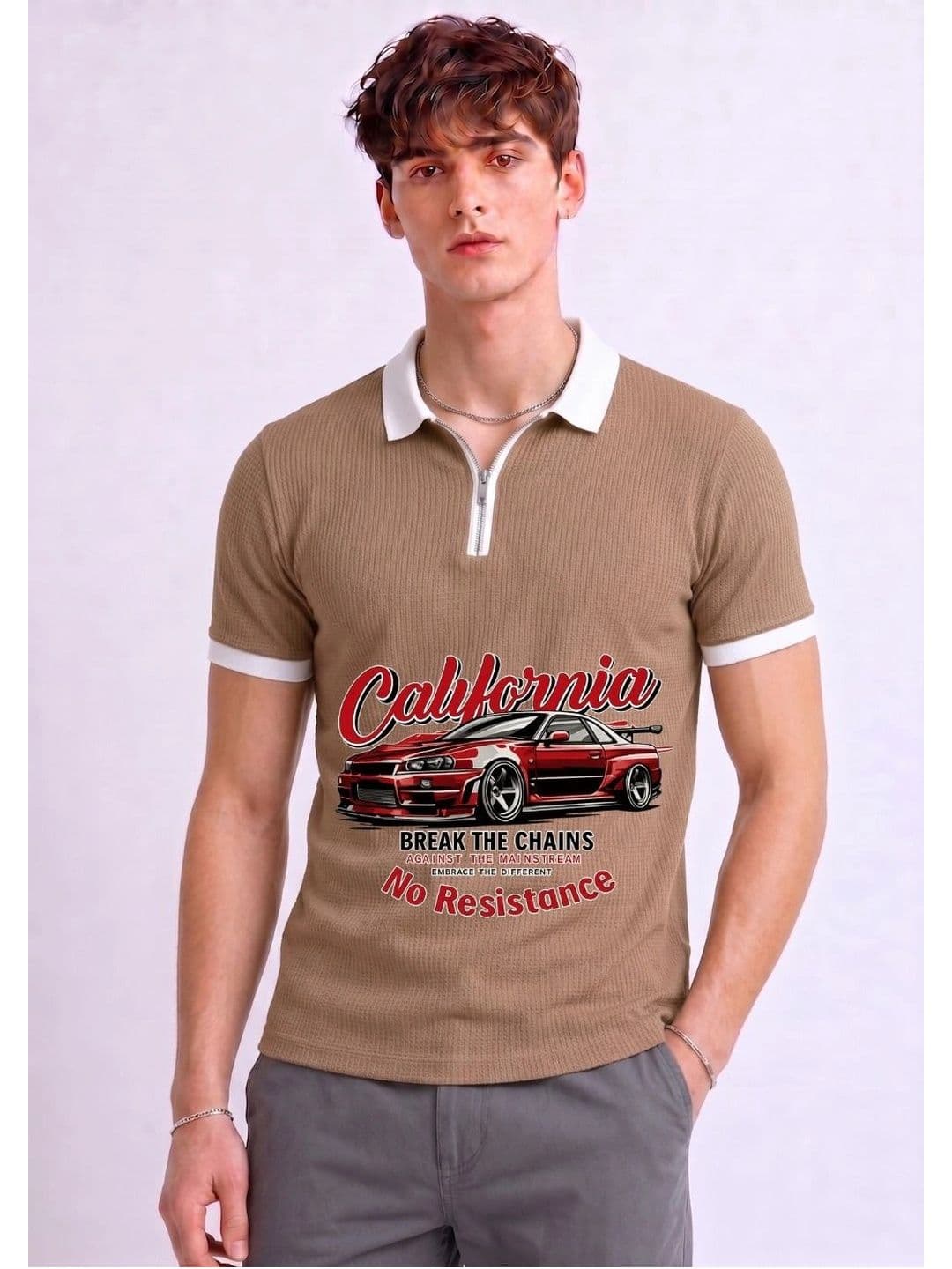 Mobox Men Polo Collar T-shirt - view 1