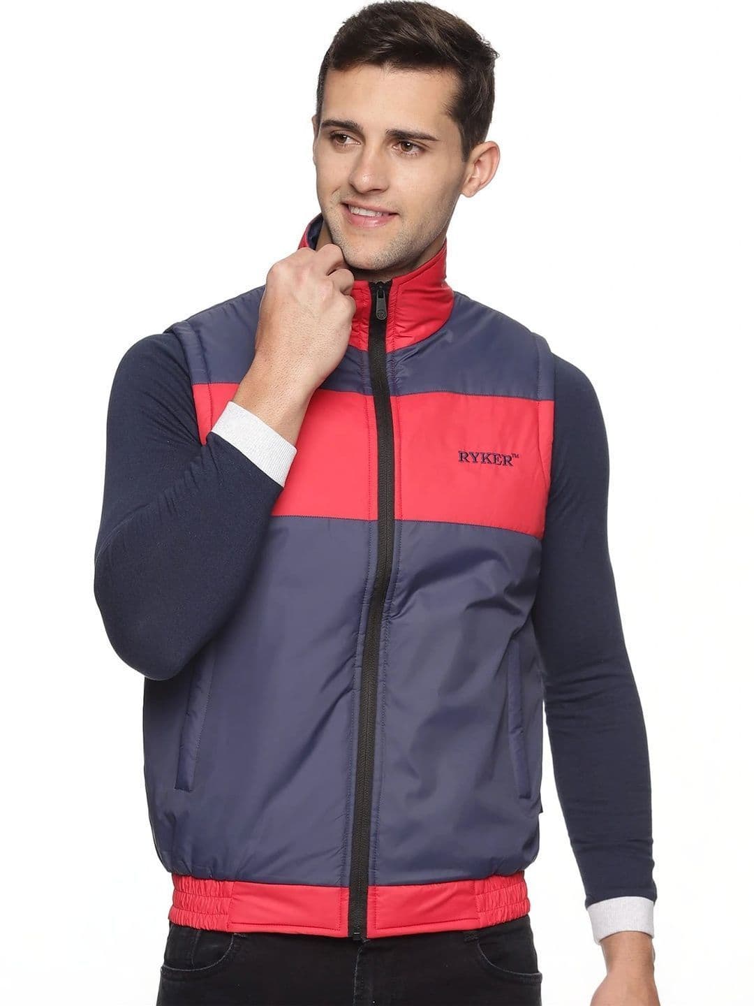 RYKER Men Colourblocked Lightweight Puffer Jacket - view 1