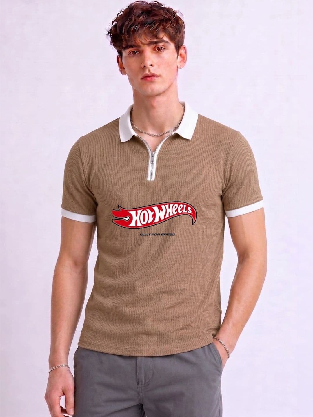 Mobox Men Brand Logo Polo Collar T-shirt - view 1