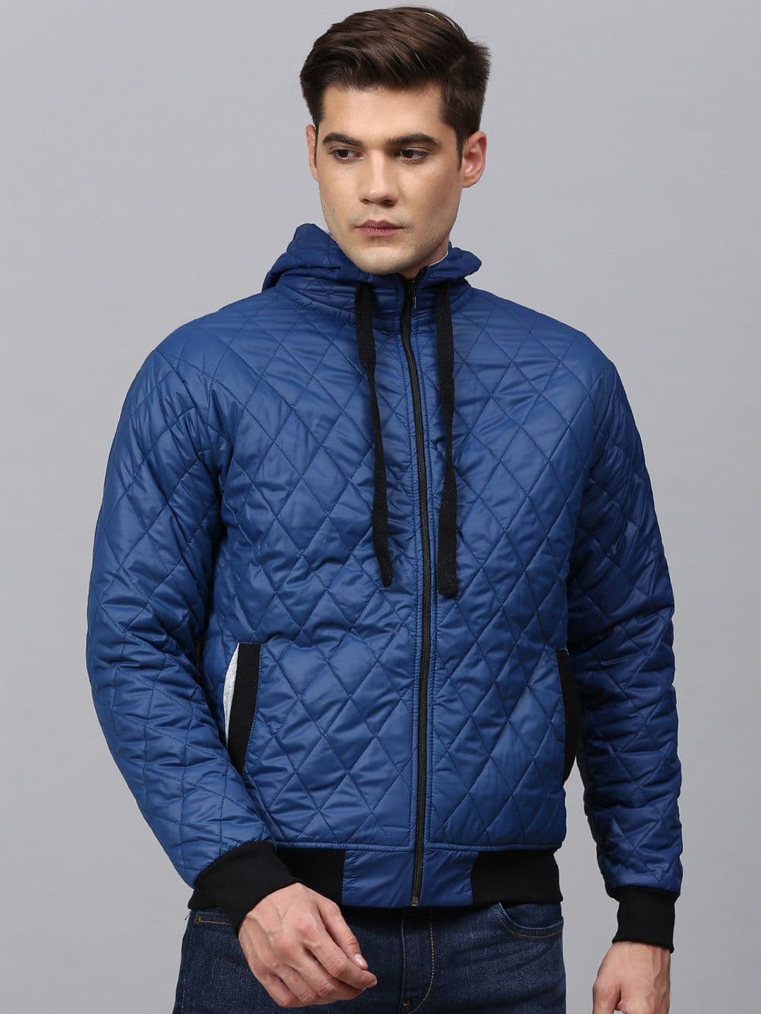 CAHOOT Men Blue Windcheater Quilted Jacket - view 1