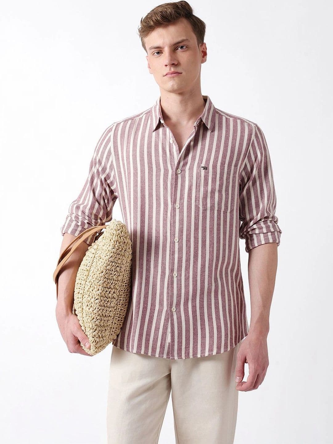 THE BEAR HOUSE Men Cotton Striped Regular Fit Shirt - view 1