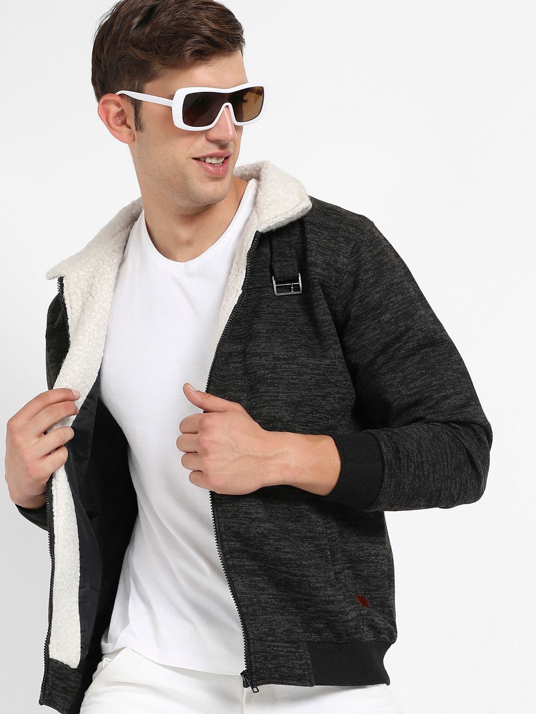 CAHOOT Windcheater Bomber Jacket With Fleece Detail - view 1