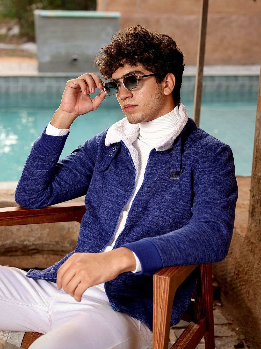 CAHOOT Spread Collar Cotton Lightweight Bomber Jacket - view 1
