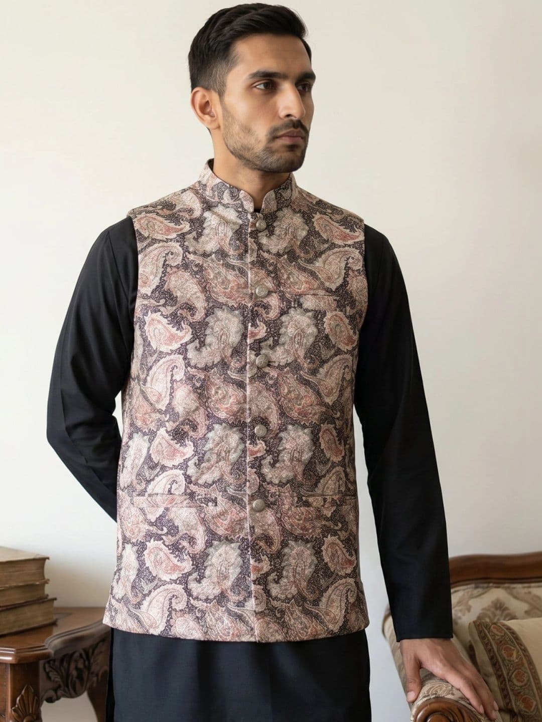 Jompers Embroidered Nehru Jackets - view 1