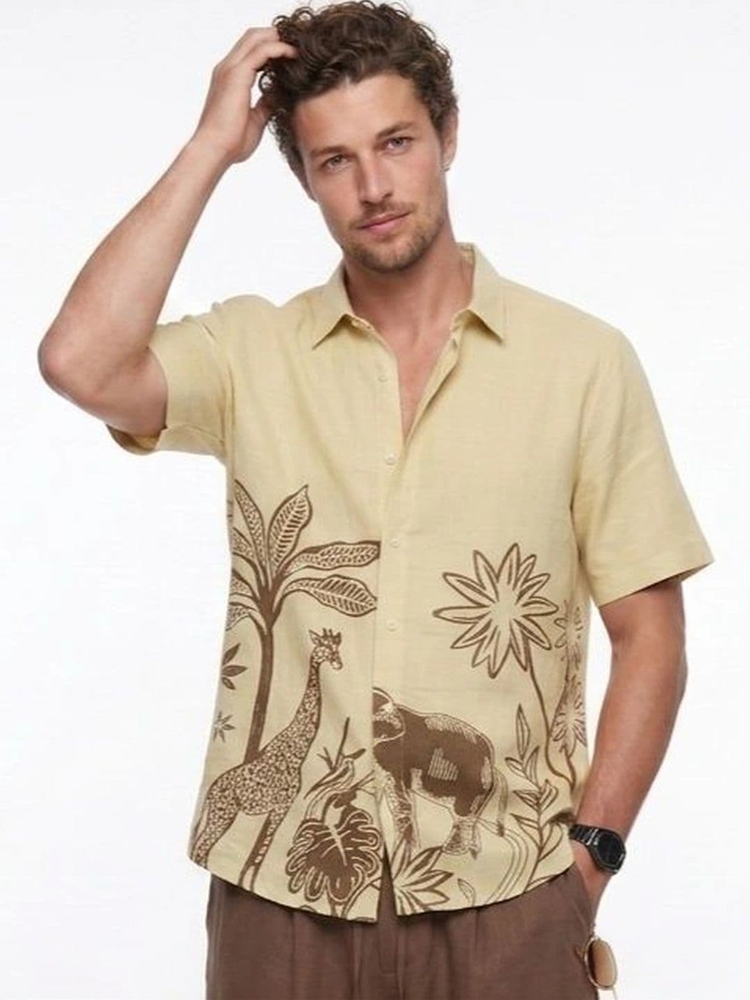 TRULOOM Men Classic Printed Casual Shirt - view 1