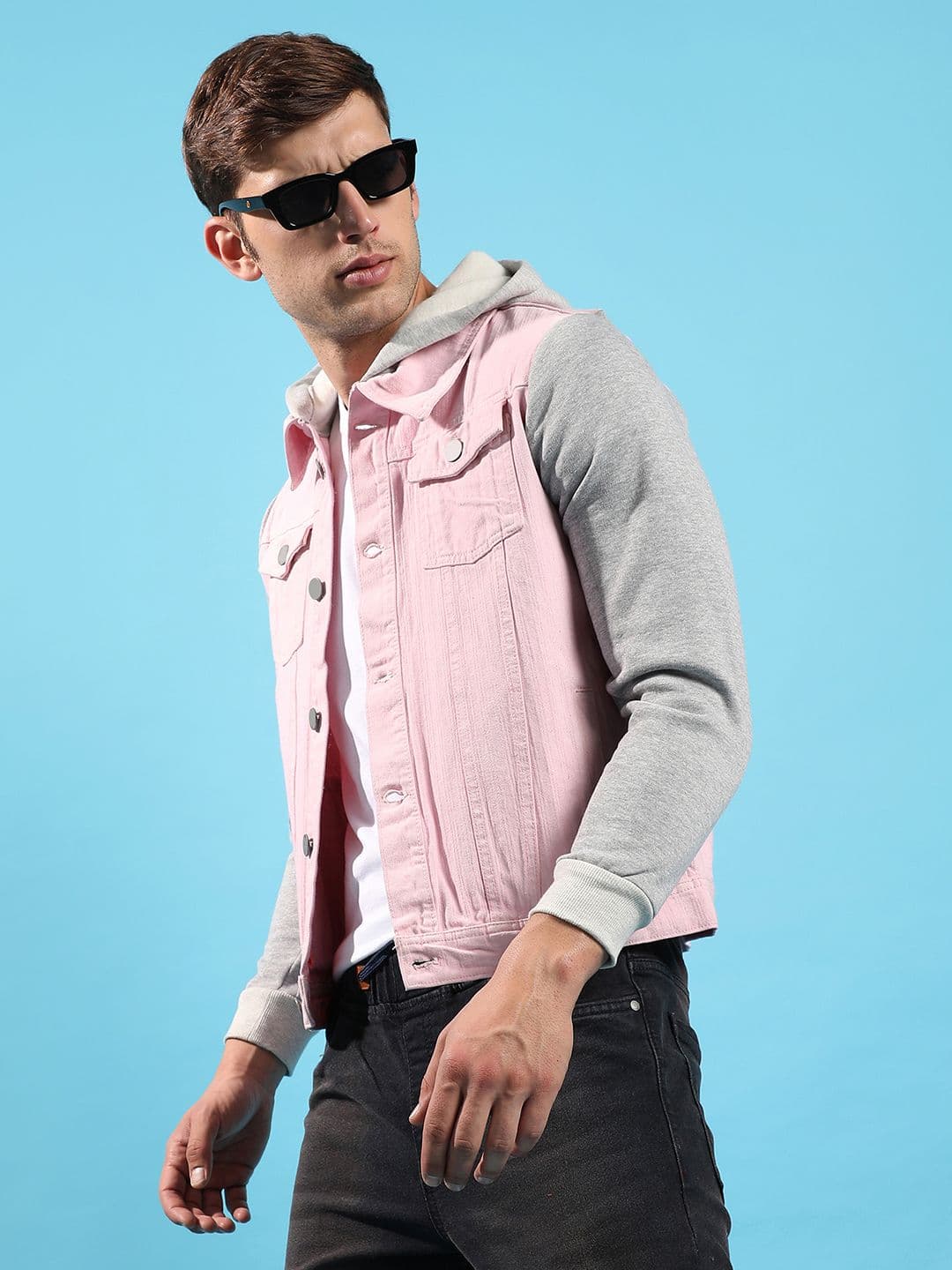CAHOOT Campus Sutra Hooded Windcheater Cotton Denim Jacket - view 1