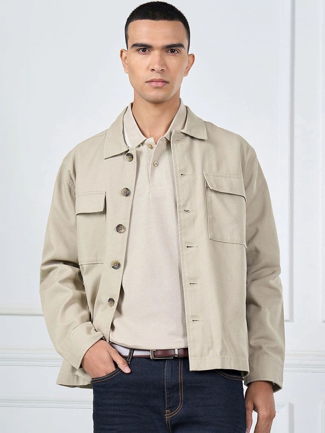 Peregrine by Pantaloons Men Open Front Jacket - view 1