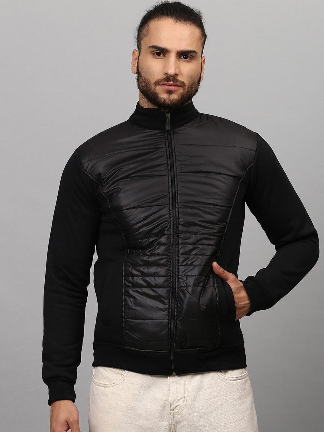 CAHOOT Men Black Windcheater Outdoor Bomber Jacket - view 1