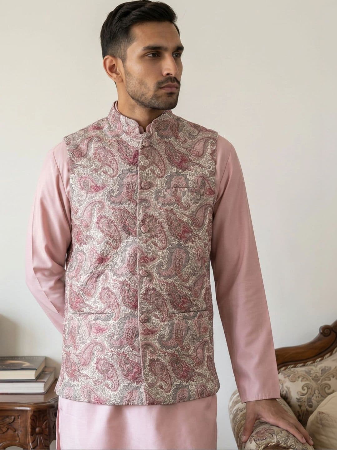 Jompers Embroidered Nehru Jackets - view 1