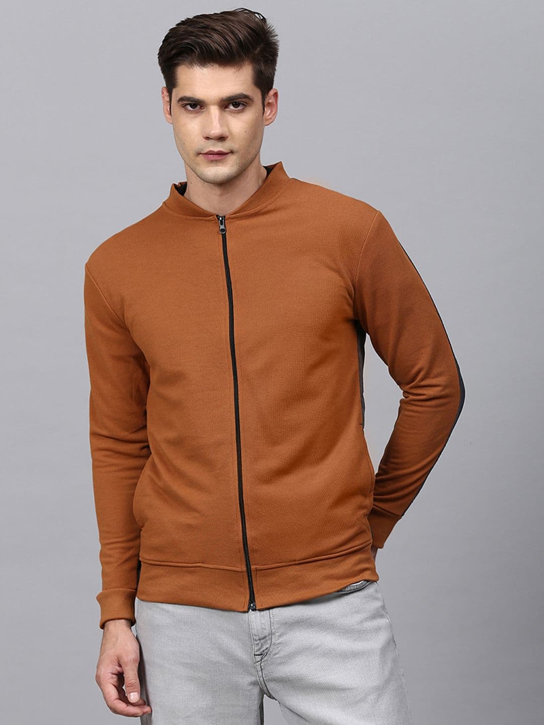 CAHOOT Men Rust Windcheater Outdoor Bomber Jacket - view 1