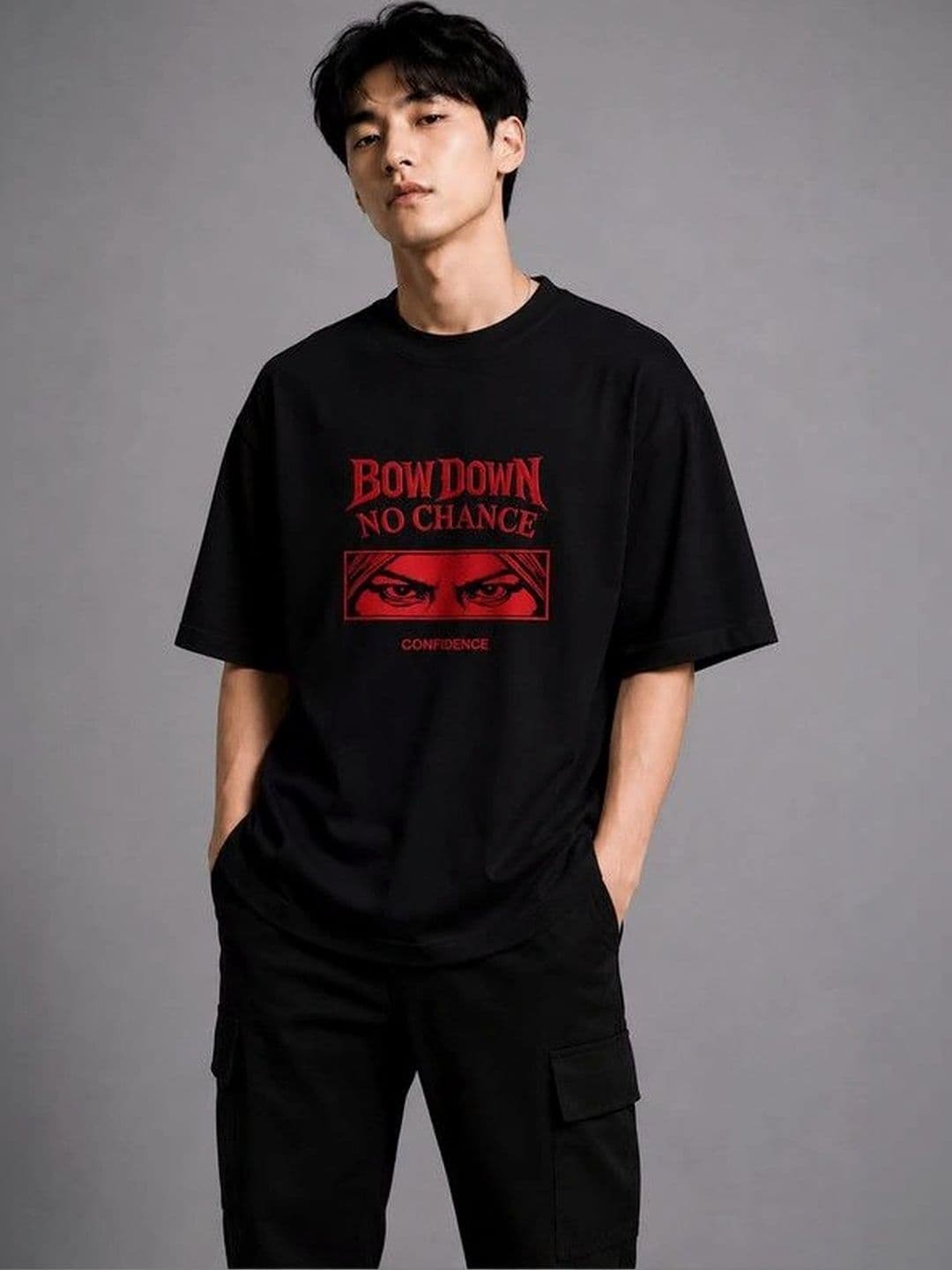 9TUNKI Men Typography Printed Pure Cotton T-shirt - view 1