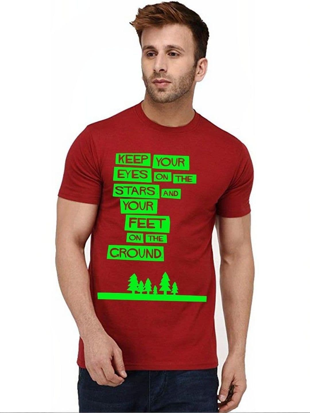Caseria Men Typography Printed T-shirt - view 1