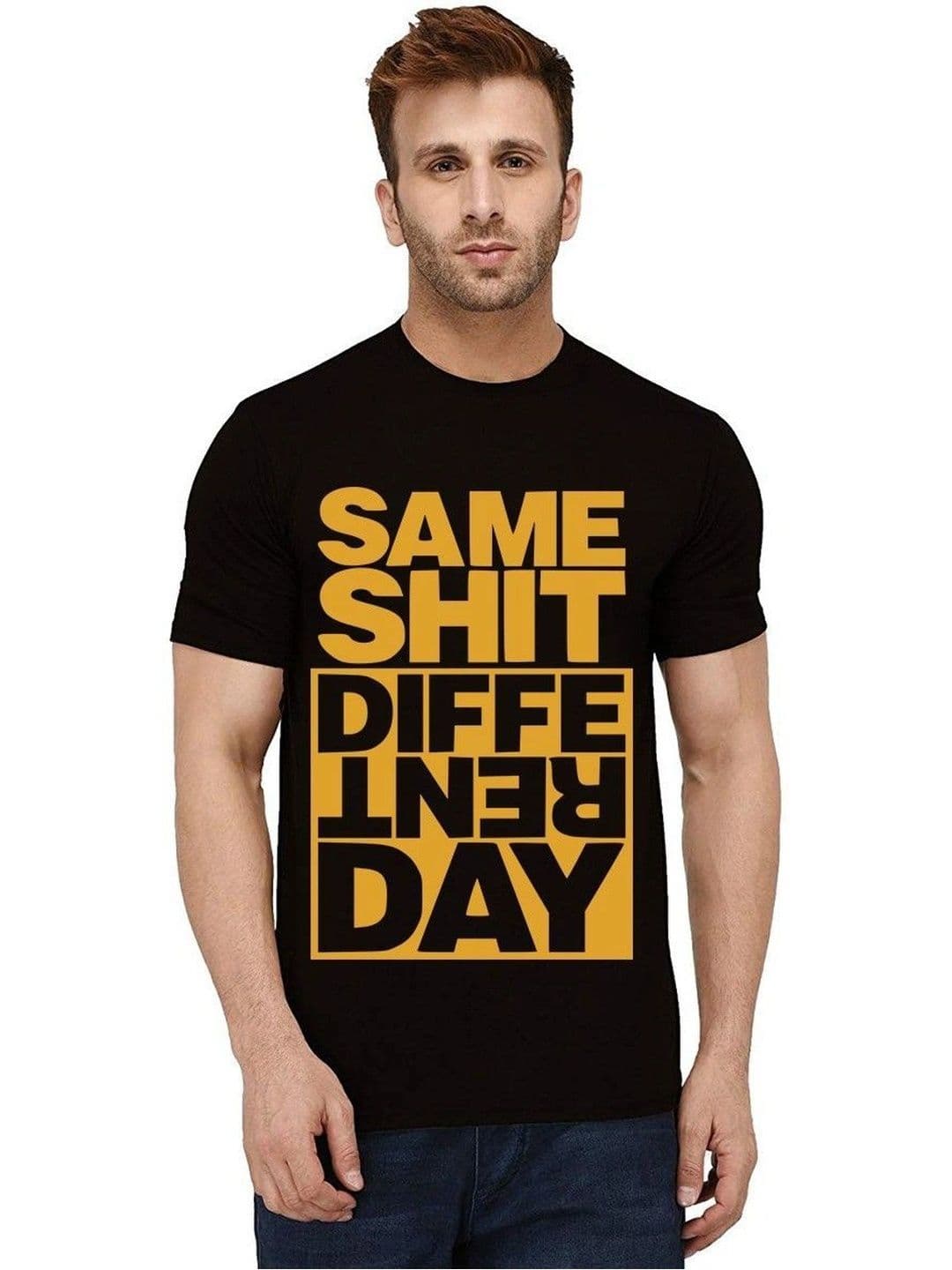 Caseria Men Typography Printed T-shirt - view 1