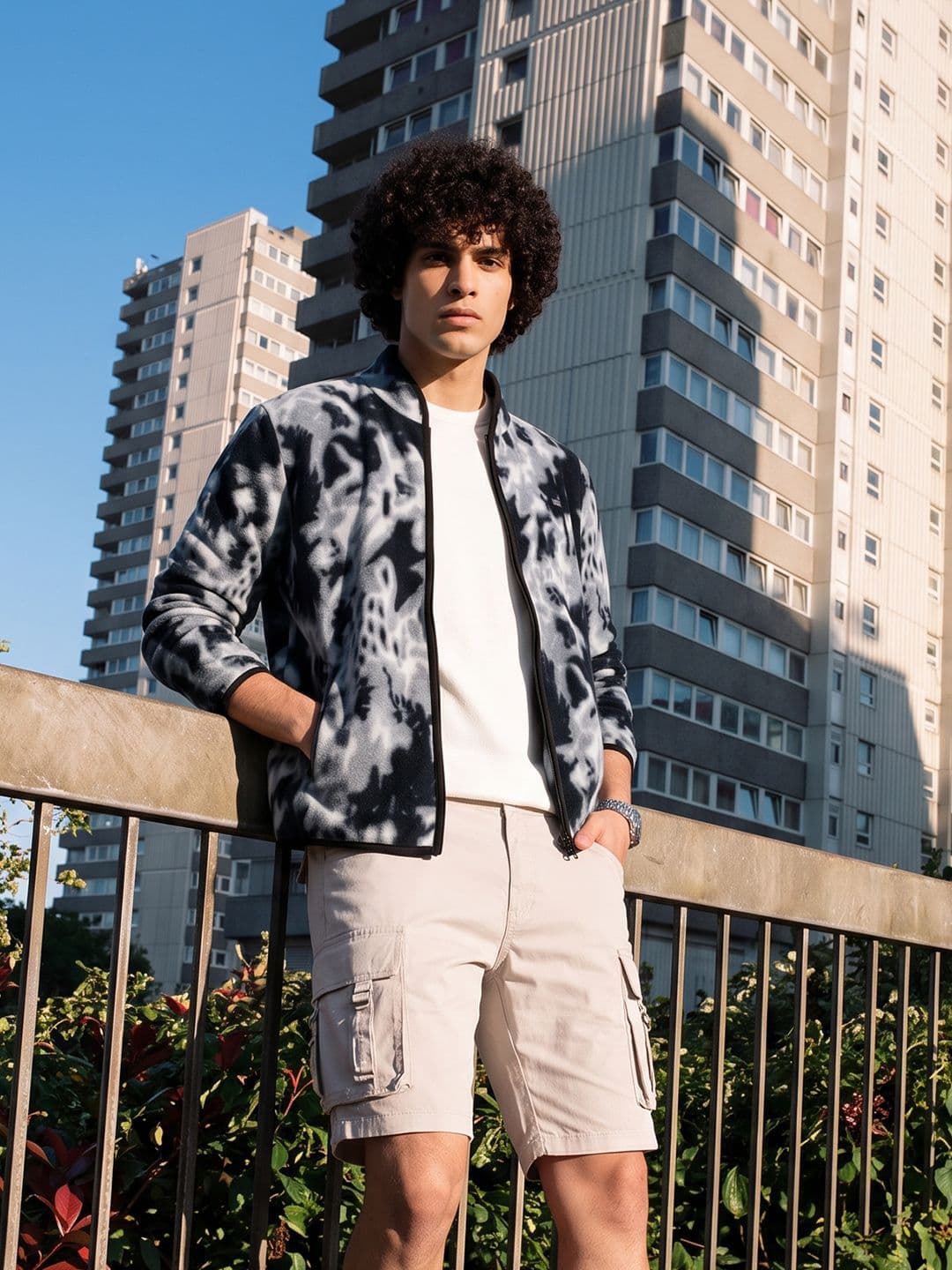 The Roadster Life Co. Abstract Printed Tailored Jacket - view 1