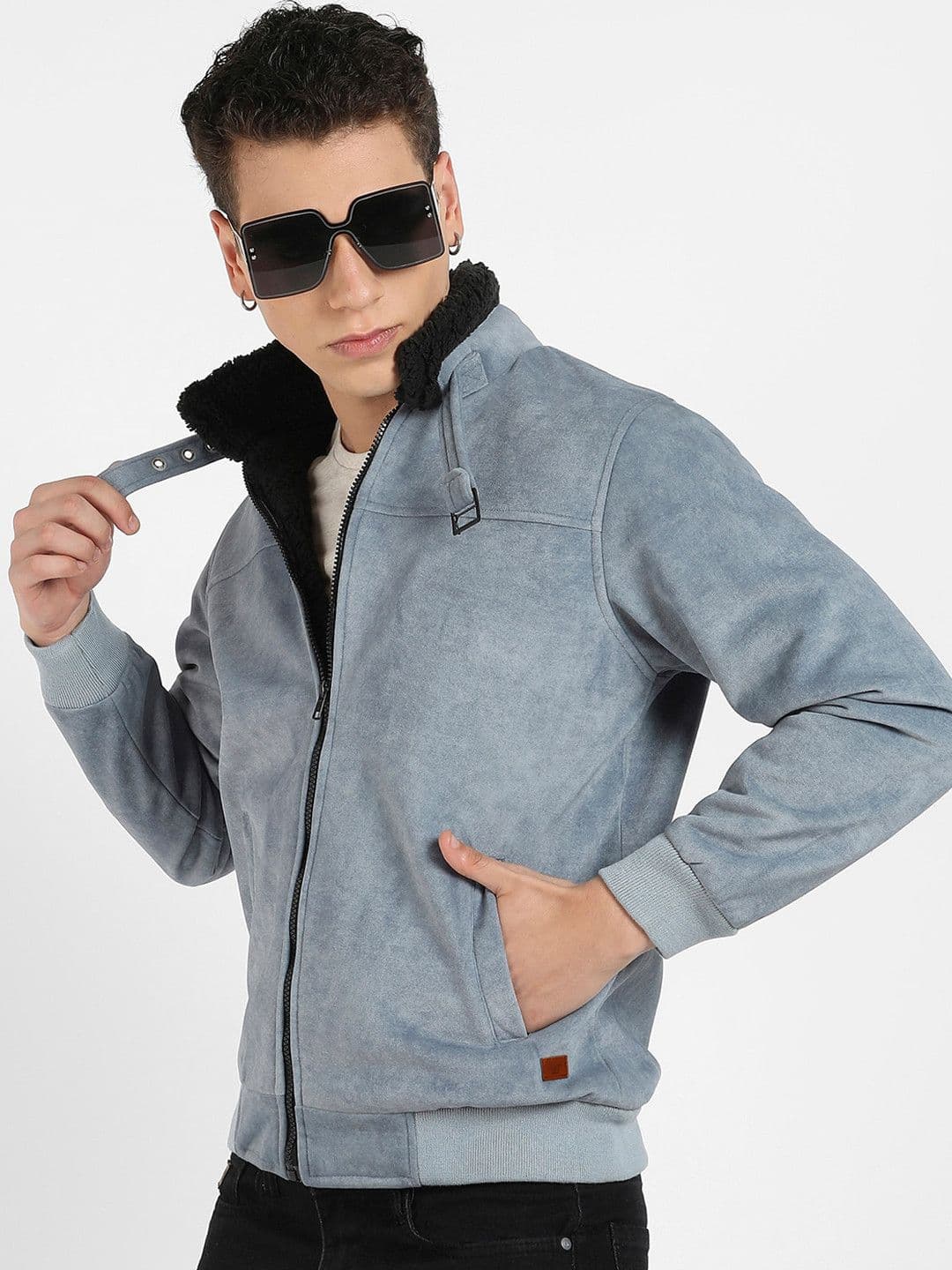 CAHOOT Windcheater Bomber Jacket With Fleece Detail - view 1